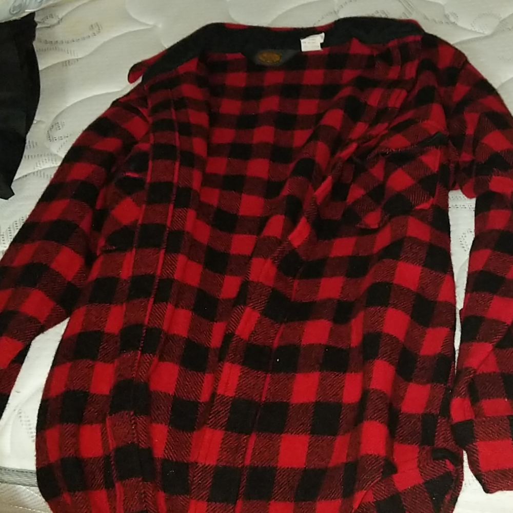 Men's M Red and Black Woolrich Flannel